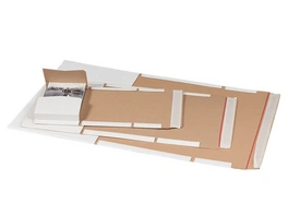 Buchverpackung weiß