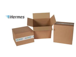 Faltkarton mit Höhenriller | Hermes Paket S