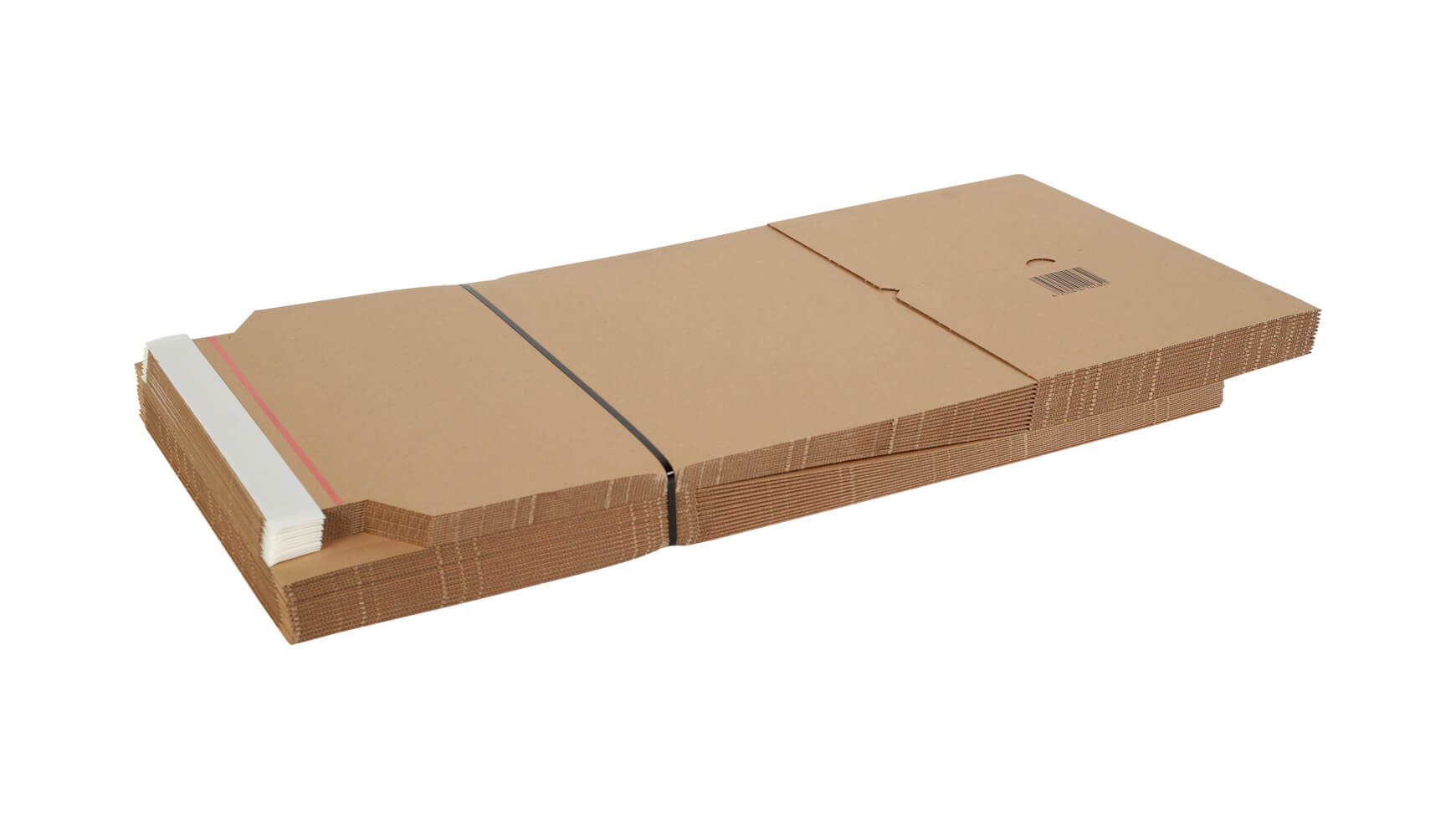 Buchverpackung "Light" 312 x 250 x 70 mm A4 SK-Streifen Braun 1.02 E