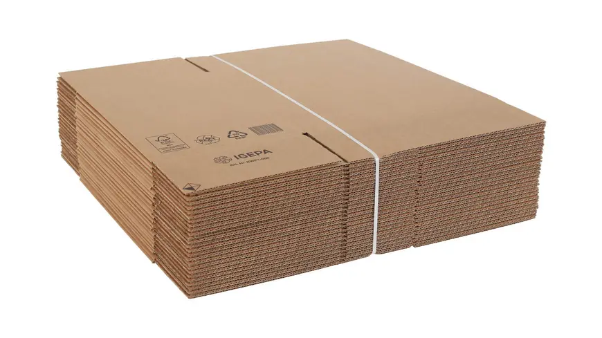 Faltkarton mit Höhenriller | Hermes Paket S