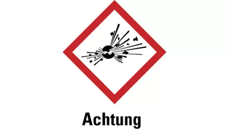 GHS-Gefahrstoffetiketten 01 Explosiv
