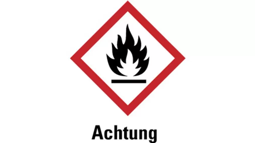 GHS-Gefahrstoffetikett Entzündbare Stoffe