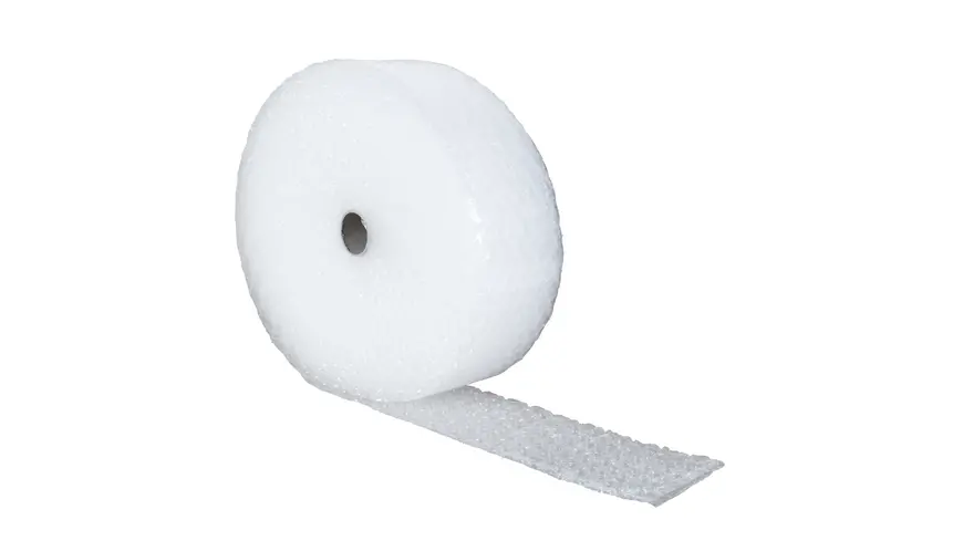 Luftpolsterfolie Rolle transparent / STANDARD 120 cm x100 m / 2-lagig / 10mm-Noppe Material: LDPE-Folie Folienstärke: 50µ Qualität: 2-lagig / 10 mm N