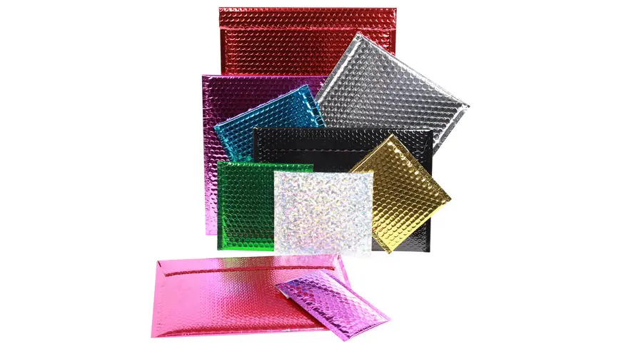 Metallic-Luftpolstertasche | glänzend