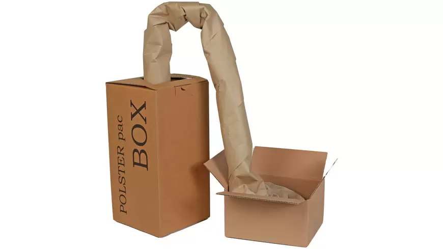 POLSTERpac BOX Papierfüllstoff, 375 mmx220 m, 80 g/m² | Verpackungslösungen POLSTERpac BOX Papierfüllstoff, 375 mmx220 m, 80 g/m² | Verpackungslösungen
