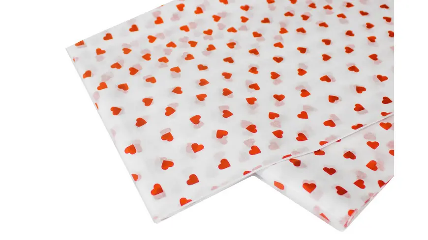 Seidenpapier - Herzen beige|beere
