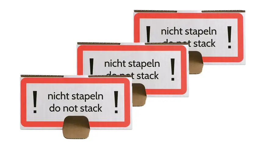 Aufkleber Nicht stapelbar | Paletten nicht stapelbar | Palettenetikett