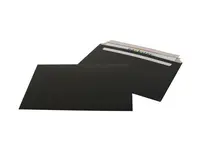 Schwarze Vollpapp-Versandtasche quer