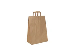 Papiertragetasche mit Flachhenkel